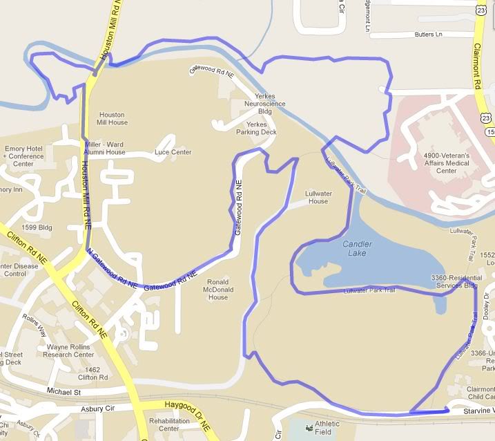 Emory Lullwater Route