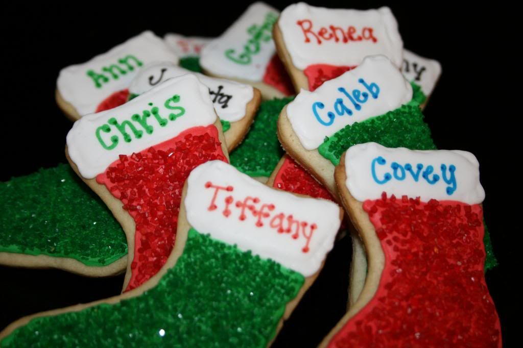 Christmas Stockings via @cupcake_n_bake #holidays #cookies