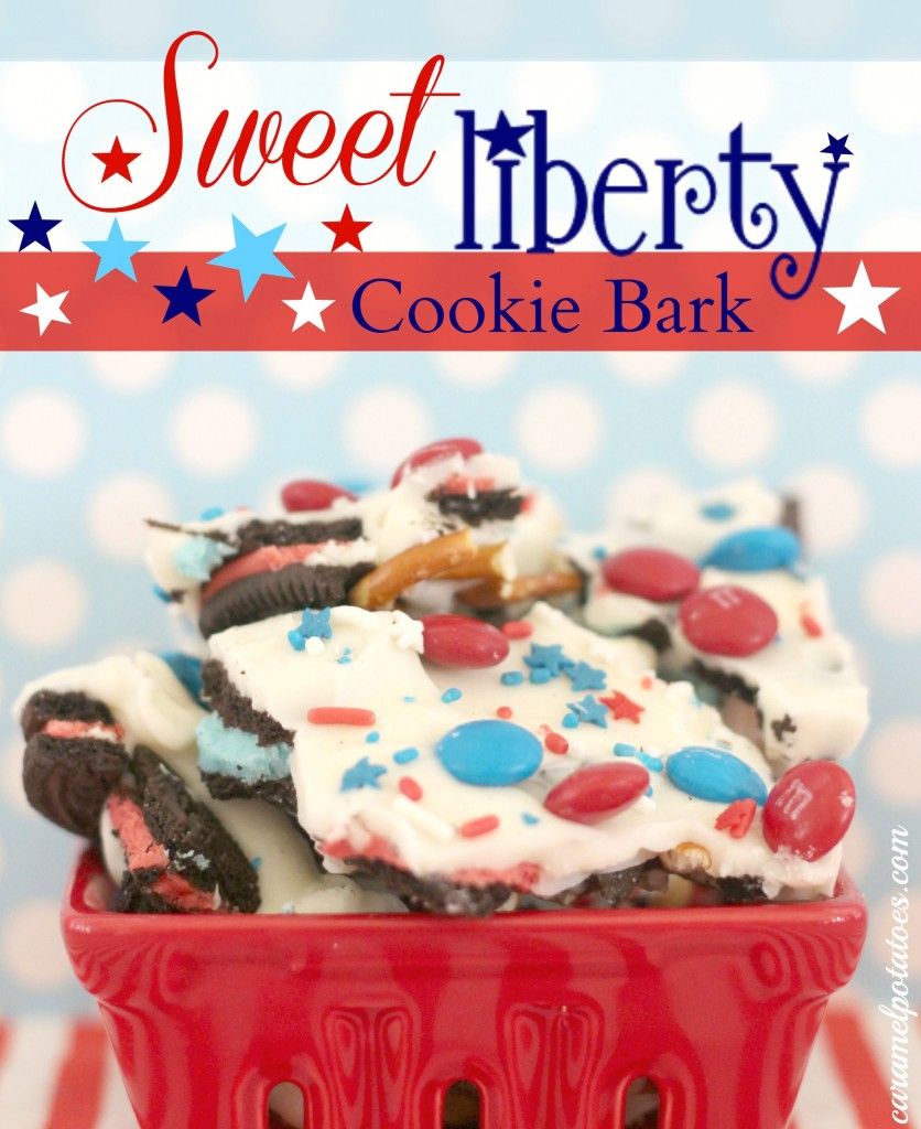  Sweet Liberty Bark via Caramel Potatoes