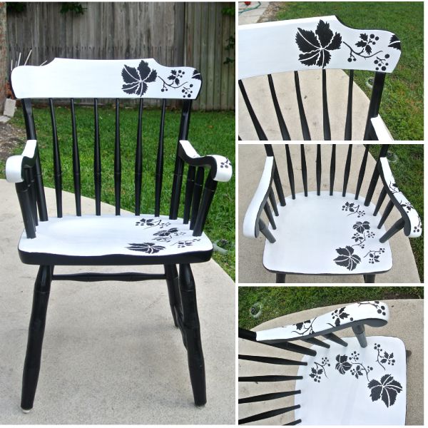  Floral Chair Makeover by 3 Peppers Recipes