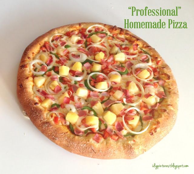 Professional Homemade Pizza via I Dig Pinterest