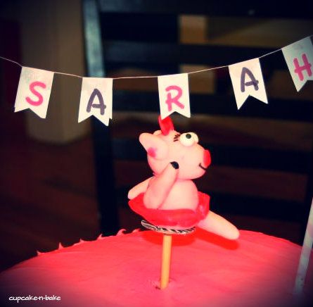 How To: Ballerina Piggy Cake via @cupcake_n_bake