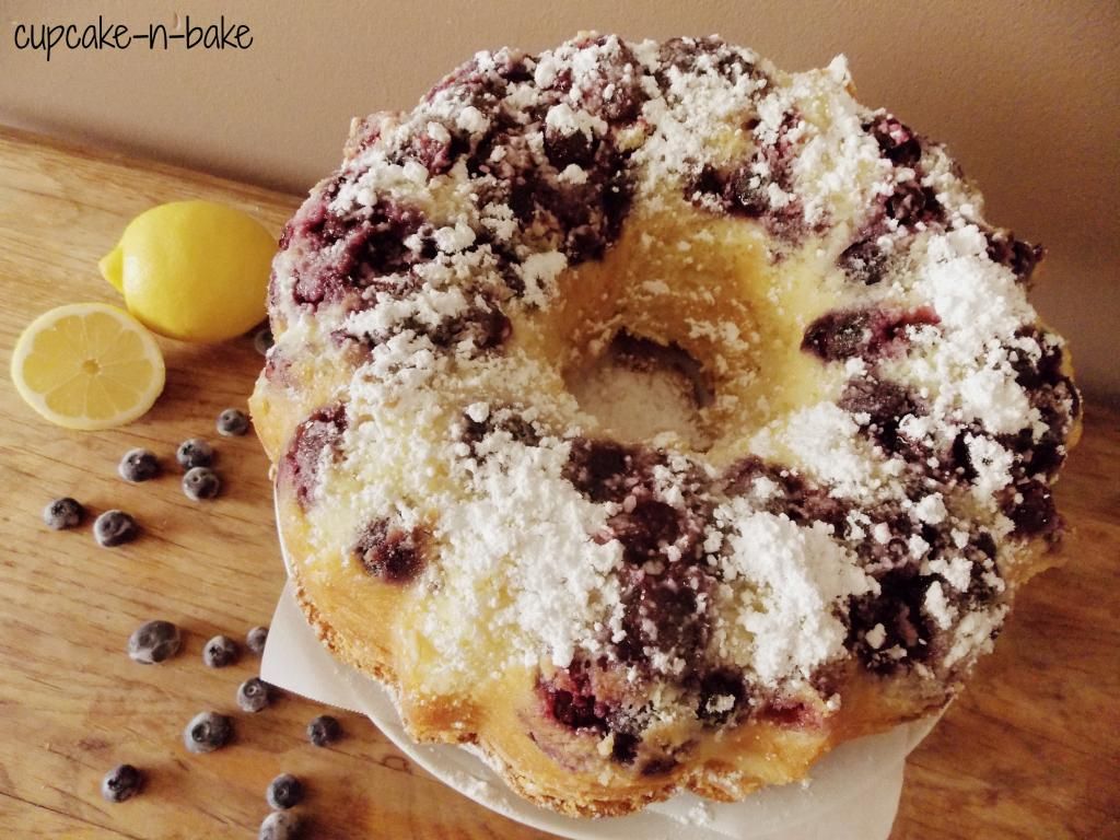 Blueberry Lemon Pound Cake via @cupcake_n_bake #blueberryseason #sweet #cake