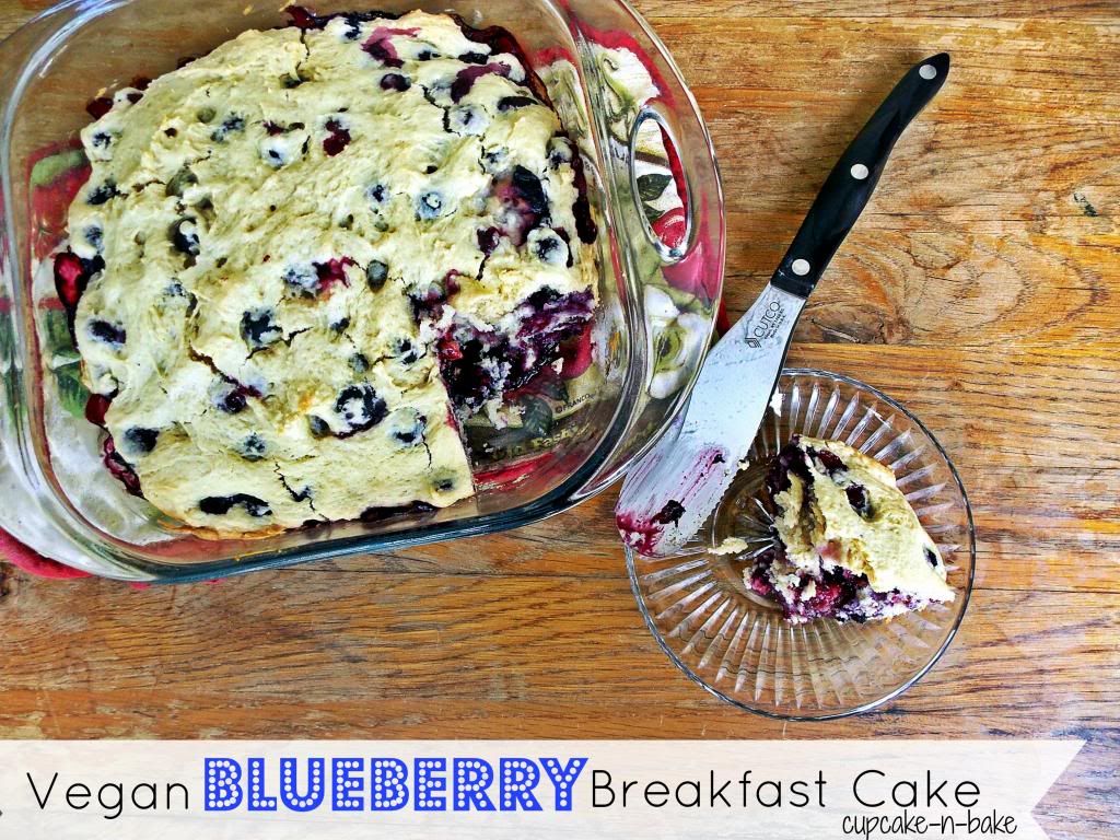  Vegan Blueberry Breakfast Cake via @cupcake_n_bake adapted from Alexandra's Kitchen blog #recipe