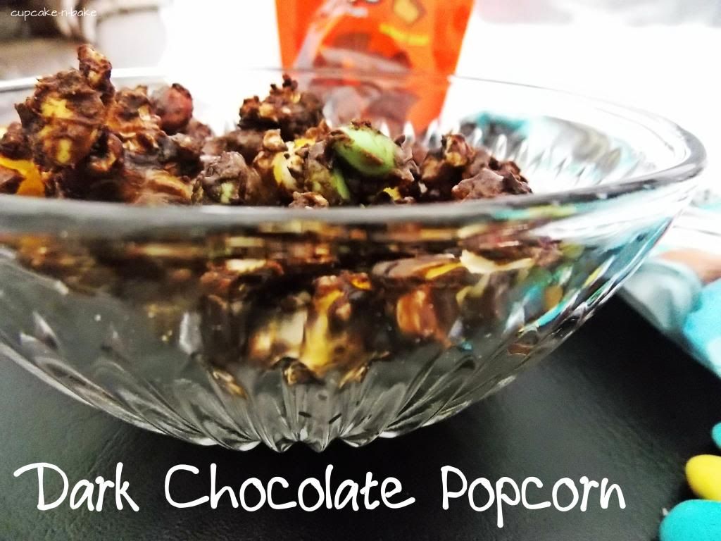  Dark Chocolate Popcorn via @cupcake_n_bake #gourmetpopcorn
