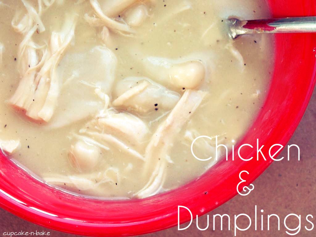 Homemade Chicken & Dumplings via @cupcake_n_bake