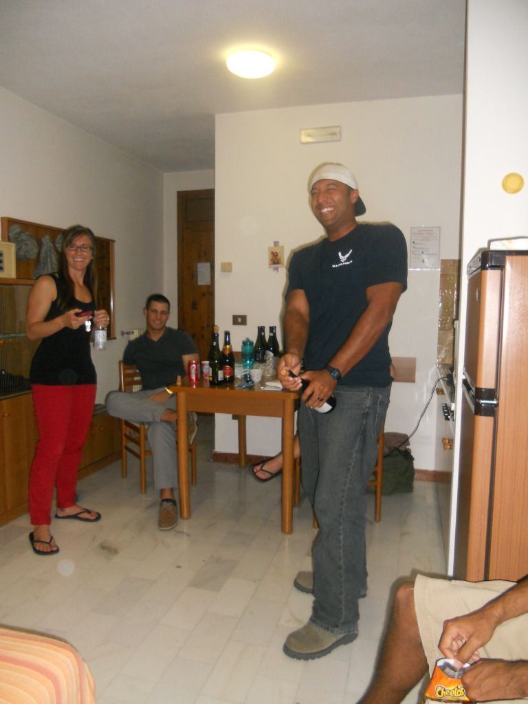 Trying to shoot the cork at Will