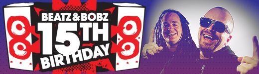 Beatz & Bobz 15th Birthday Banner