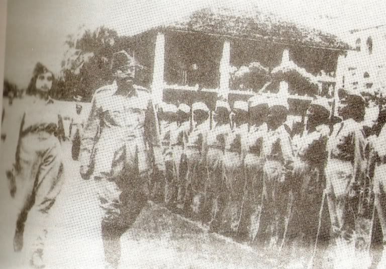 Capt Lakshmi, with Netaji at Brass Basah, Singapore, 22Oct 1943