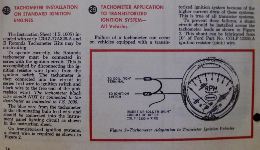 Tachometer Install - Ford Truck Enthusiasts Forums rotunda tach wiring diagram 