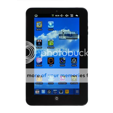 Eken M009S Google Android 2.2 7 inch VIA 8650 800MHz 4GB Tablet PC 