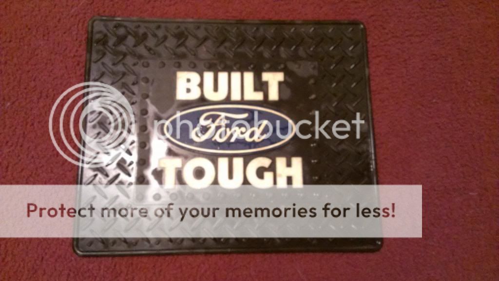 Built ford tough rubber truck floor mats #6