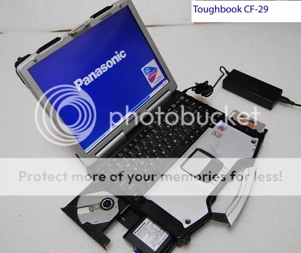 Panasonic Toughbook CF 29 Windows 7 Pro Touch Screen 1 5GIG 40GB Wireless DVD