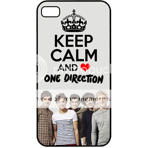 Keep Calm and Love One Direction 1D Beautiful iPhone 4 4S Hard Case Cover